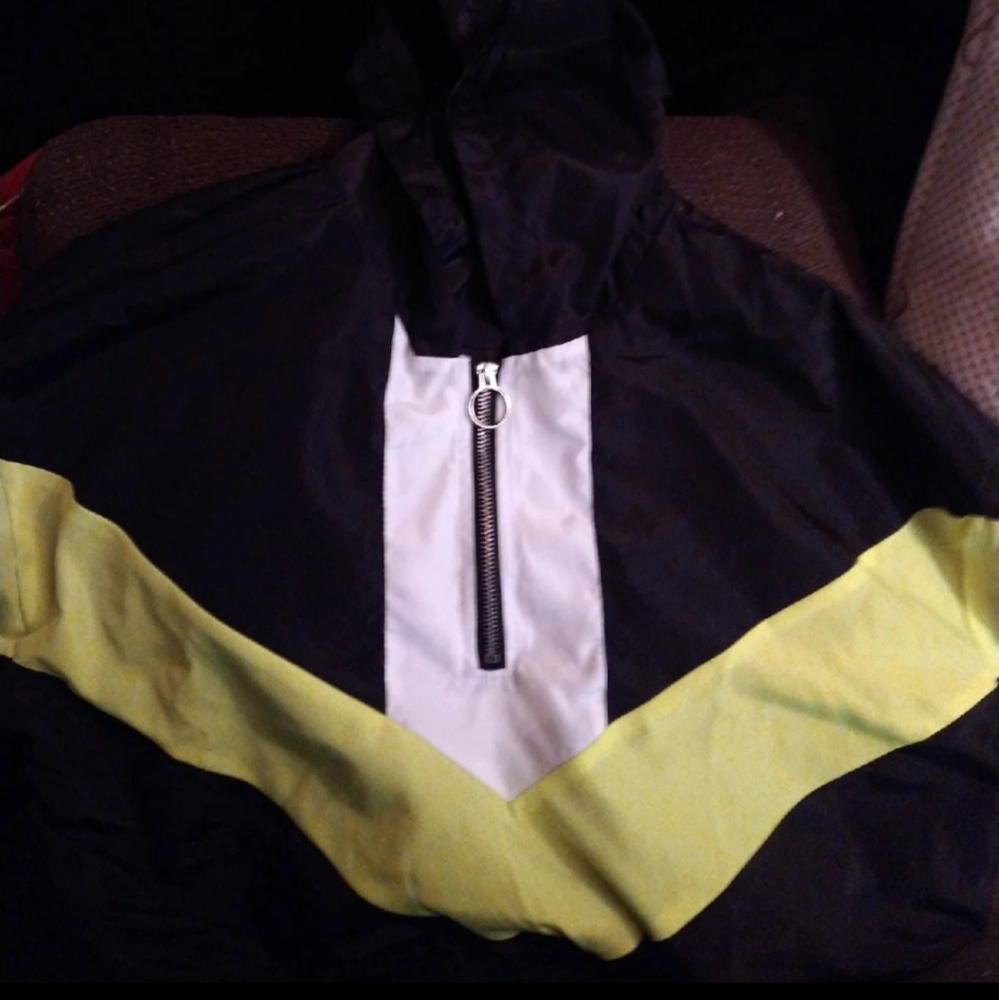 Crop windbreaker jacket